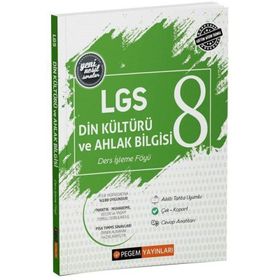 8.Sınıf LGS Din Kültürü ve Ahlak Bilgisi Ders İşleme Föyü Pegem Akademi Yayınları