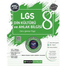 8.Sınıf LGS Din Kültürü ve Ahlak Bilgisi Ders İşleme Föyü Pegem Akademi Yayınları