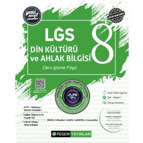 8.Sınıf LGS Din Kültürü ve Ahlak Bilgisi Ders İşleme Föyü Pegem Akademi Yayınları