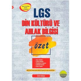 8. Sınıf LGS Din Kültürü ve Ahlak Bilgisi Özet-Pano Yayınları