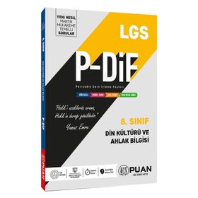 8. Sınıf LGS Din Kültürü ve Ahlak Bilgisi PDİF Konu Anlatım Föyleri Puan Yayınları