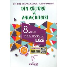 8. Sınıf LGS Din Kültürü ve Ahlak Bilgisi Soru Bankası Karekök Yayınları