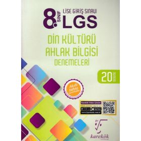 8. Sınıf LGS Din Kültürü ve Ahlak Bilgisi Soru Bankası Karekök Yayınları