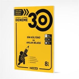 8. Sınıf LGS Din Kültürü ve Ahlak Bilgisi Video Çözümlü 30 Branş Denemesi-Yanıt Yayınları