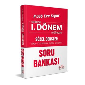 8. Sınıf LGS Eve Sığar Sadece 1. Dönem Sözel Dersler Soru Bankası-Editör Yayınları