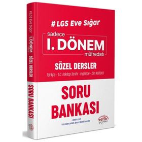 8. Sınıf LGS Eve Sığar Sadece 1. Dönem Sözel Dersler Soru Bankası-Editör Yayınları