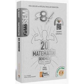 8. Sınıf Lgs Farklı İsem Matematik 20 Deneme-İsem Yayınları