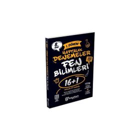 8. Sınıf LGS Fen Bilimleri 1. Dönem 16+1 Haftalık Kazanım Denemeleri Saydam Yayınları