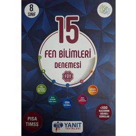8. Sınıf Lgs Fen Bilimleri 15 Çözümlü Föy Deneme-Yanıt Yayınları