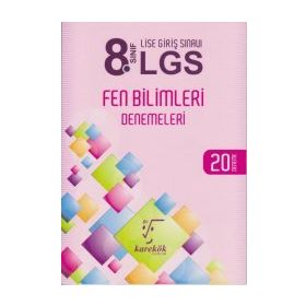 8. Sınıf LGS Fen Bilimleri 20 Deneme Karekök Yayınları