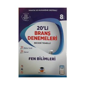8. Sınıf LGS Fen Bilimleri 20'li Branş Denemeleri Zeka Küpü Yayınları