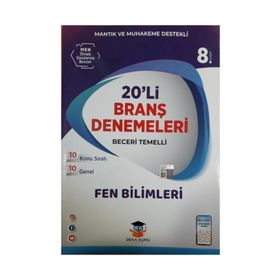8. Sınıf LGS Fen Bilimleri 20'li Branş Denemeleri Zeka Küpü Yayınları