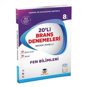 8. Sınıf LGS Fen Bilimleri 20'li Branş Denemeleri Zeka Küpü Yayınları