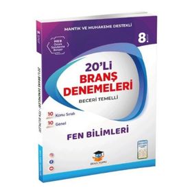 8. Sınıf LGS Fen Bilimleri 20'li Branş Denemeleri Zeka Küpü Yayınları