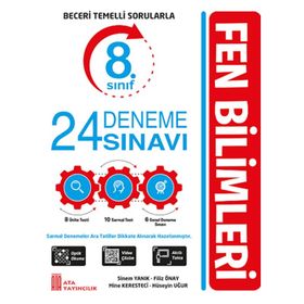 8. Sınıf LGS Fen Bilimleri 24 Deneme Sınavı - Ata Yayınları