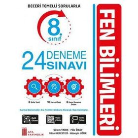 8. Sınıf LGS Fen Bilimleri 24 Deneme Sınavı - Ata Yayınları