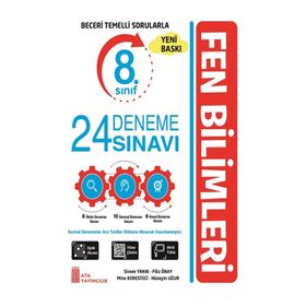 8. Sınıf LGS Fen Bilimleri 24 Deneme Sınavı - Ata Yayınları