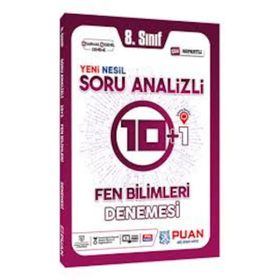 8. Sınıf Lgs Fen Bilimleri Çek Kopartlı Soru Analizli 10+1 Deneme-Puan Yayınları