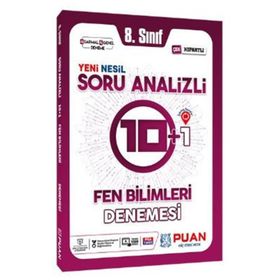8. Sınıf Lgs Fen Bilimleri Çek Kopartlı Soru Analizli 10+1 Deneme-Puan Yayınları