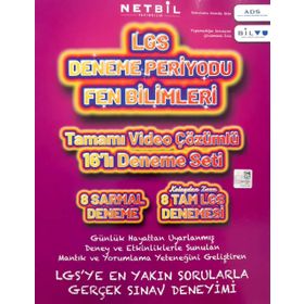 8. Sınıf LGS Fen Bilimleri Deneme Periyodu - Netbil Yayınları