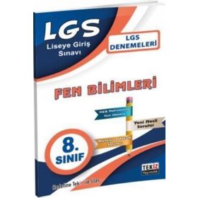 8. Sınıf LGS Fen Bilimleri Deneme Tekiz Yayınları