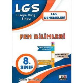 8. Sınıf LGS Fen Bilimleri Deneme Tekiz Yayınları