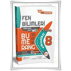 8. Sınıf LGS Fen Bilimleri Etkinlikli Bumerang Serisi Günay Yayınları