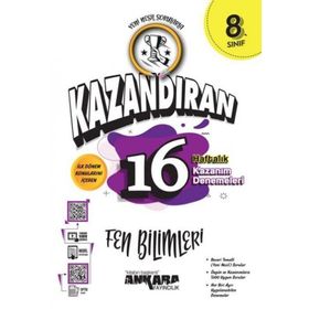 8. Sınıf LGS Fen Bilimleri Kazandıran 16 Haftalık Kazanım Denemeleri - Ankara Yayıncılık