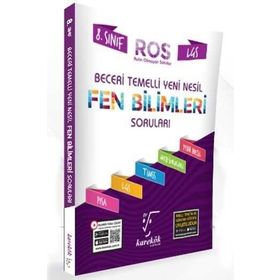 8. Sınıf LGS Fen Bilimleri ROS Beceri Temelli Yeni Nesil Soru Bankası-​Karekök Yayınları