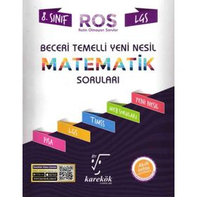 8. Sınıf LGS Fen Bilimleri ROS Beceri Temelli Yeni Nesil Soru Bankası-​Karekök Yayınları
