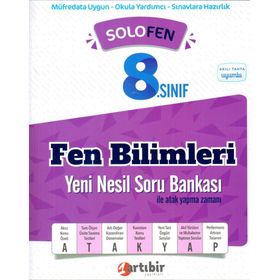 8. Sınıf LGS Fen Bilimleri Solofen Soru Bankası Artıbir Yayınları
