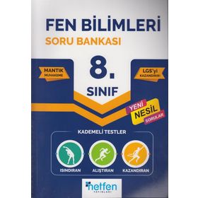 8. Sınıf LGS Fen Bilimleri Soru Bankası Netfen Yayınları