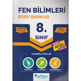 8. Sınıf LGS Fen Bilimleri Soru Bankası Netfen Yayınları