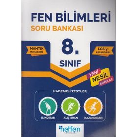 8. Sınıf LGS Fen Bilimleri Soru Bankası Netfen Yayınları