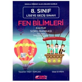 8. Sınıf LGS Fen Bilimleri Soru Bankası - Sibel Evren Yasemin Yiğit Topcan