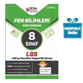 8. Sınıf LGS Fen Bilimleri Soru Bankası-Tetra Yayınları