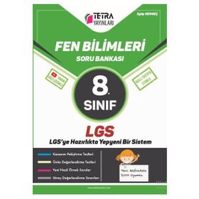 8. Sınıf LGS Fen Bilimleri Soru Bankası-Tetra Yayınları