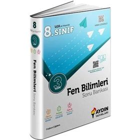 8. Sınıf LGS Fen Bilimleri Üç Adım Soru Bankası - Aydın Yayınları