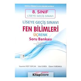 8. Sınıf LGS Fen Bilimleri Üç Renk Soru Bankası Esen Yayınları