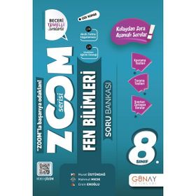 8. Sınıf LGS Fen Bilimleri Yeni Zoom Soru Bankası-Günay Yayınları