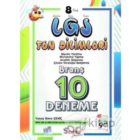 8. Sınıf LGS Fen Bilimleri Zoru Bankası LGS 10 Deneme-Tonguç Akademi Yayınları