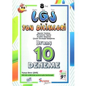 8. Sınıf LGS Fen Bilimleri Zoru Bankası LGS 10 Deneme-Tonguç Akademi Yayınları