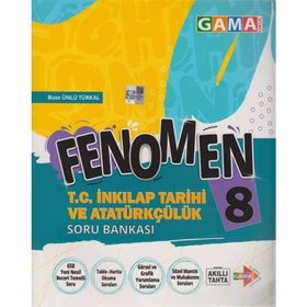 8. Sınıf LGS Fenomen İnkılap Tarihi ve Atatürkçülük Soru Bankası-Gama Yayınları
