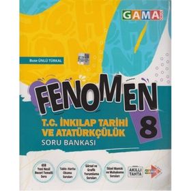 8. Sınıf LGS Fenomen İnkılap Tarihi ve Atatürkçülük Soru Bankası-Gama Yayınları