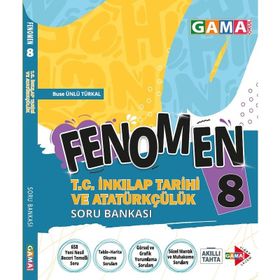 8. Sınıf LGS Fenomen İnkılap Tarihi ve Atatürkçülük Soru Bankası-Gama Yayınları