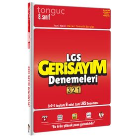 8. Sınıf LGS Geri Sayım Denemeleri 321-Tonguç Yayınları