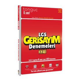 8. Sınıf LGS Geri Sayım Denemeleri 321-Tonguç Yayınları