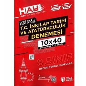 8. Sınıf Lgs Hay İnkılap Tarihi Denemesi-Teas Yayınları