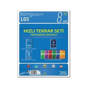 8. Sınıf LGS Hızlı Tekrar Seti Matematik Takviyeli - Tonguç Akademi Yayınları