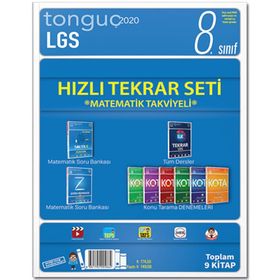 8. Sınıf LGS Hızlı Tekrar Seti Matematik Takviyeli - Tonguç Akademi Yayınları